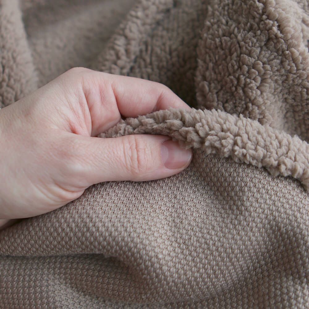 Teddy / moumoute bouclé coloris taupe