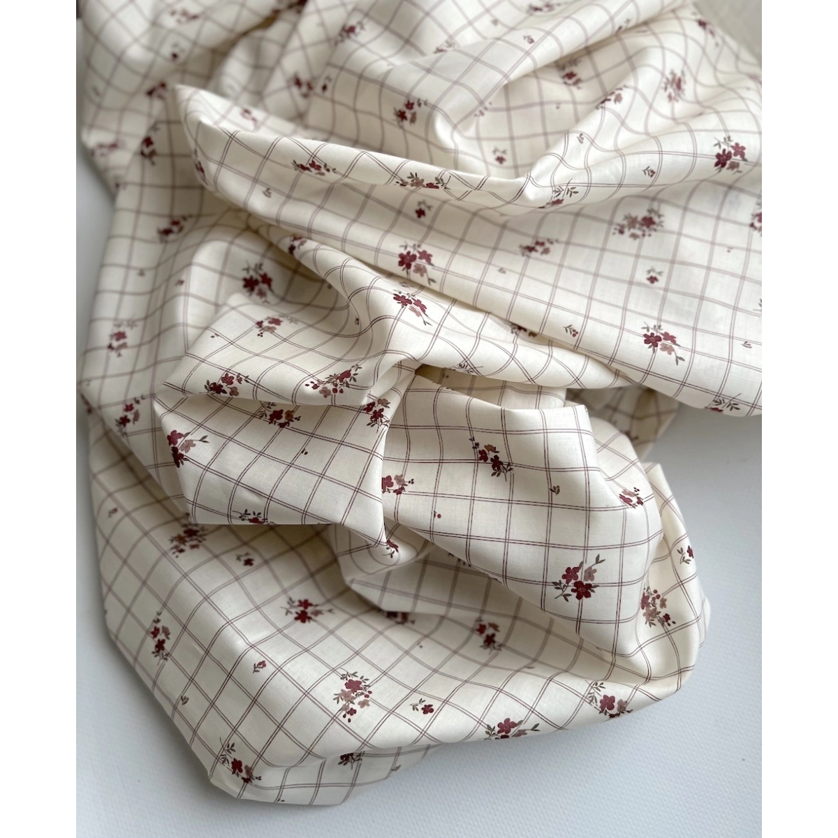 Laure - Batiste de coton Silkyne BIO imprimé exclusif Tissus issus de l'agriculture biologique  - 7