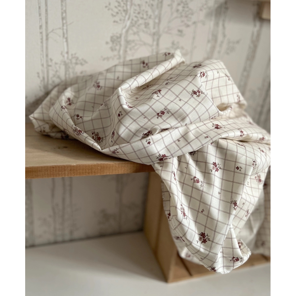 Laure - Batiste de coton Silkyne BIO imprimé exclusif Tissus issus de l'agriculture biologique  - 8