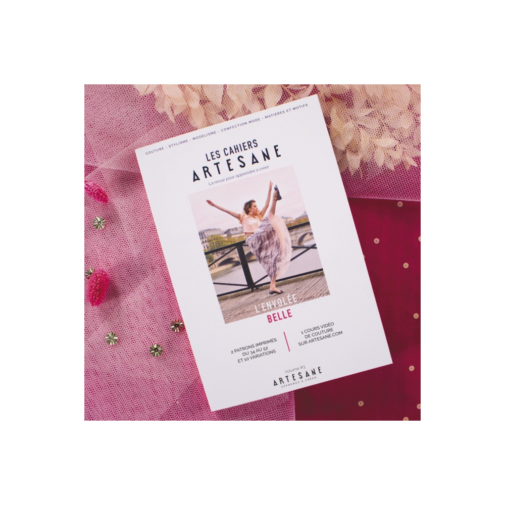 Les cahiers Artesane n°3 l'envolée belle patron et cours couture