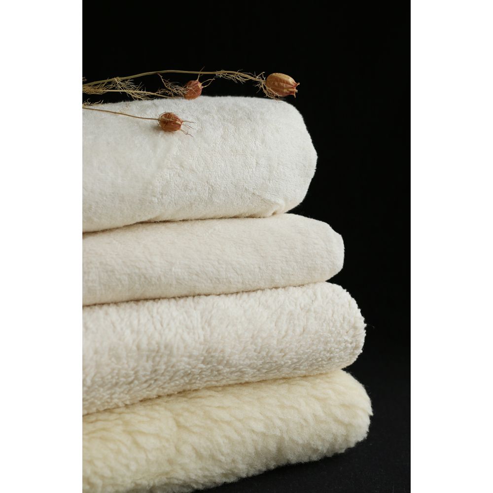 Tissu éponge épaisse100% coton non blanchi Bio organique