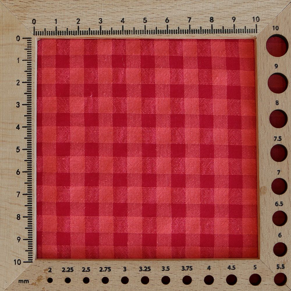 Seersucker / Coton gaufré vichy 6mm pastèque