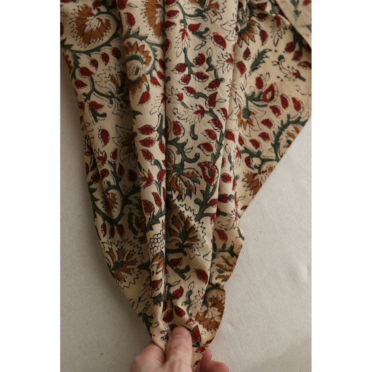 Nisha - Tissu indien coton hand block traditionnel