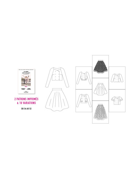 Les cahiers Artesane n°3 l'envolée belle patron et cours couture