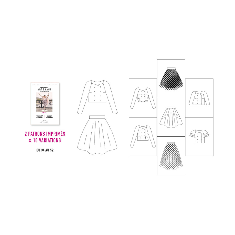 Les cahiers Artesane n°3 l'envolée belle patron et cours couture