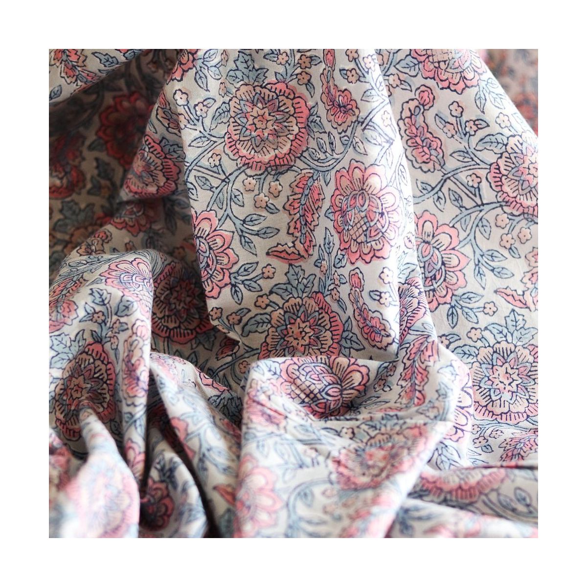 copy of Amayra B - Tissu indien coton hand block traditionnel