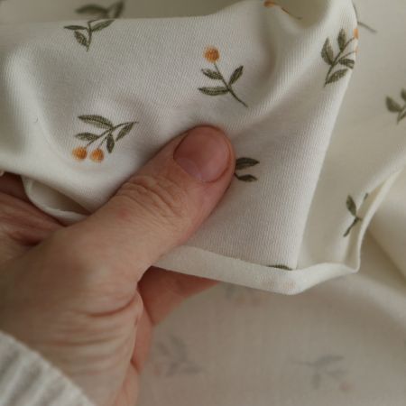 copy of Jersey coton à motif forêt ours brun