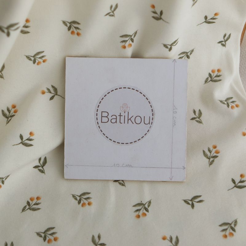 copy of Jersey coton à motif forêt ours brun