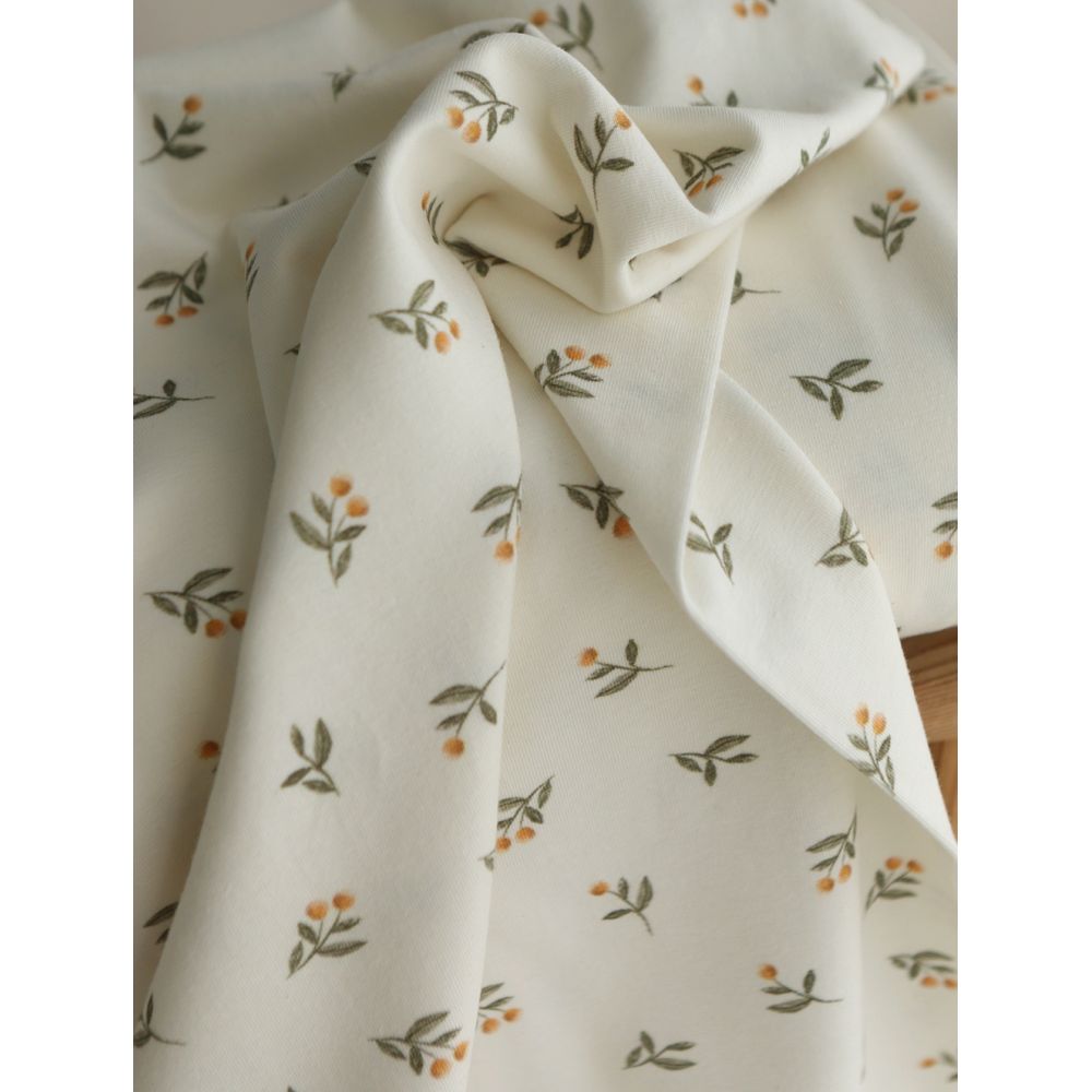 copy of Jersey coton à motif forêt ours brun