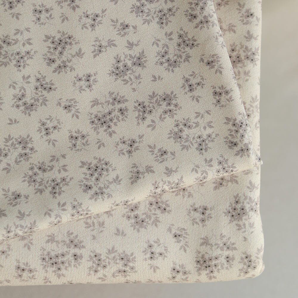 Soumeya - Sweat mélange de coton bouclettes motif exclusif Soumeya taupe