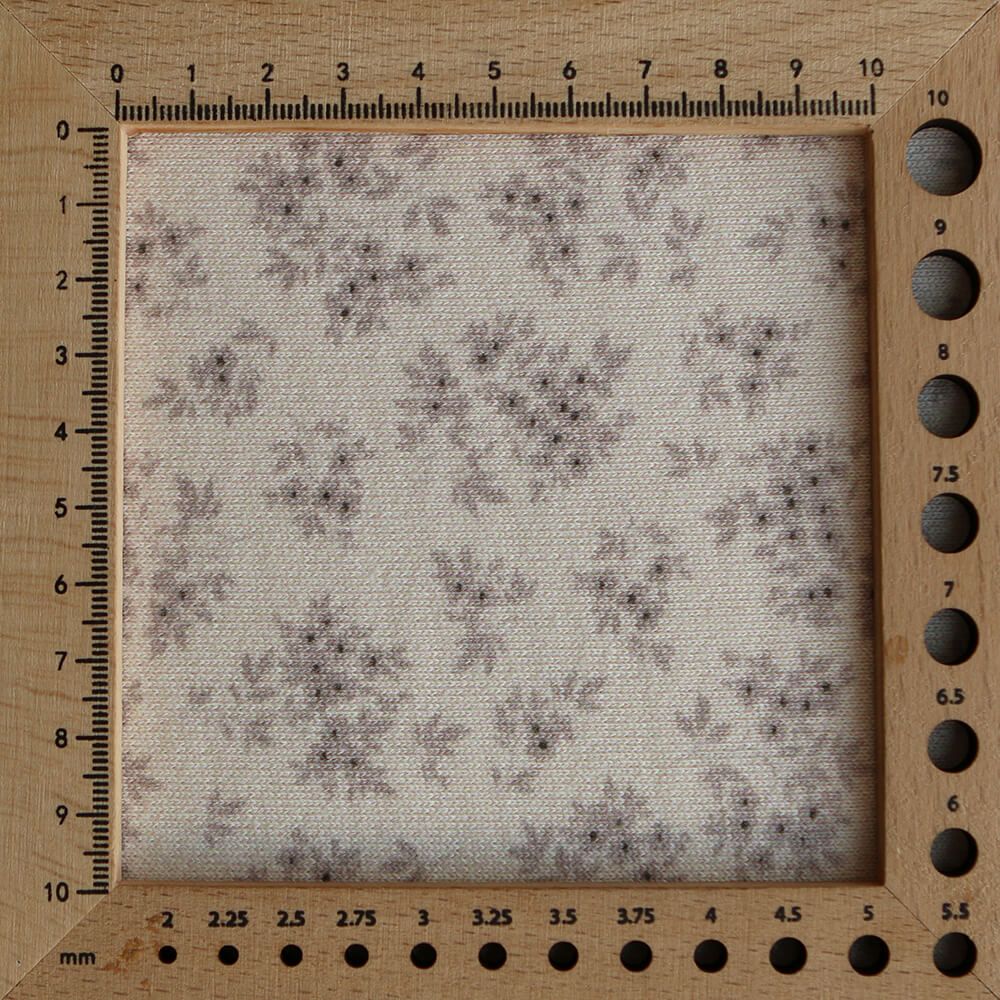 Soumeya - Sweat mélange de coton bouclettes motif exclusif Soumeya taupe