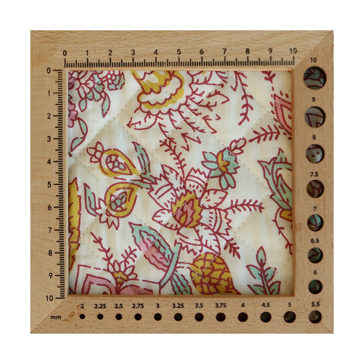 Naveen - Tissu indien matelassé double face coton hand block largeur 100cm