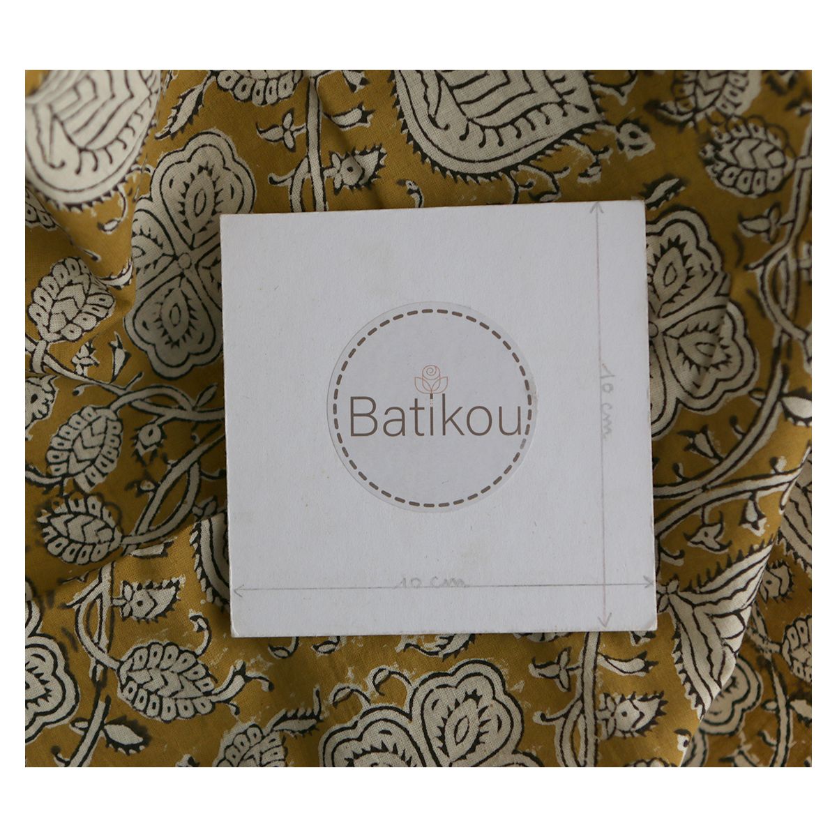 Rina - Tissu indien coton hand block traditionnel