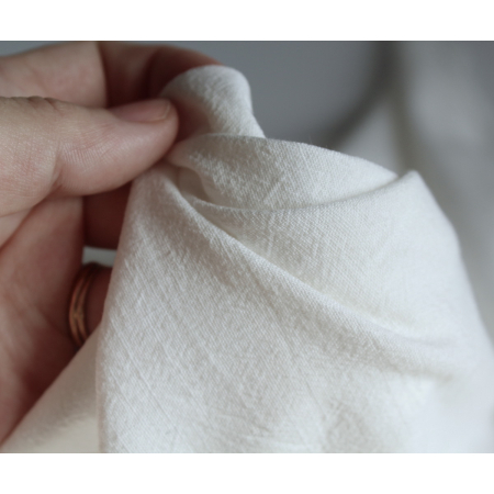 Coton lavé bio coloris blanc cassé