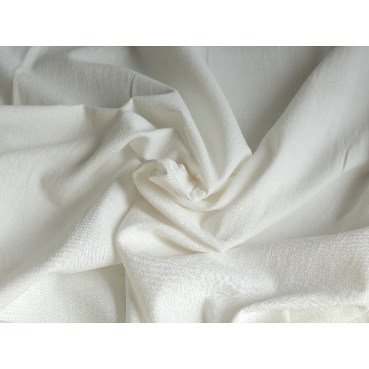 Coton lavé bio coloris blanc cassé