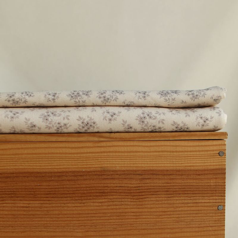 Soumeya - Sweat mélange de coton bouclettes motif exclusif Soumeya taupe