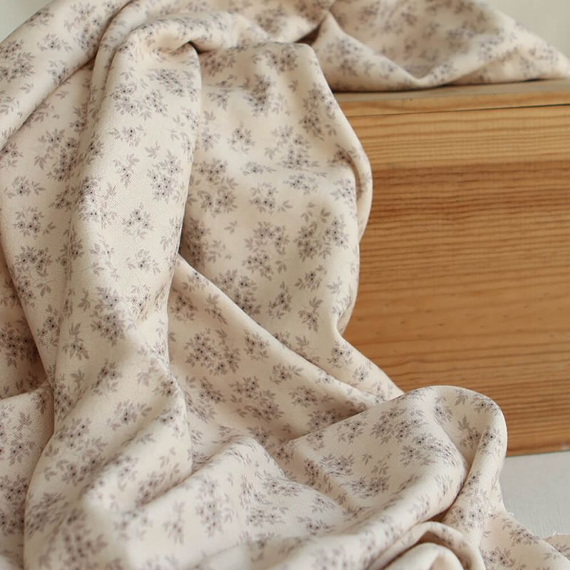 Soumeya - Sweat mélange de coton bouclettes motif exclusif Soumeya taupe