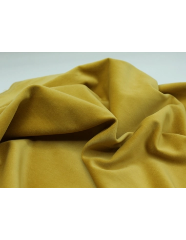 Velours ras coton organique coloris jaune safran