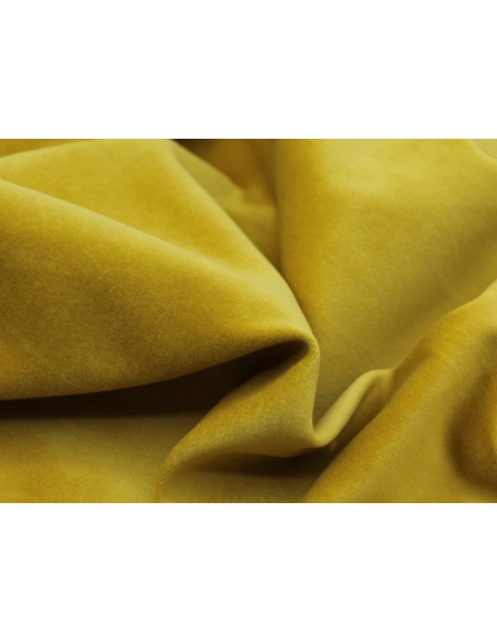 Velours ras coton organique coloris jaune safran