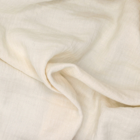 Double gaze de coton BIO écru Qualité Oeko-tex - 1