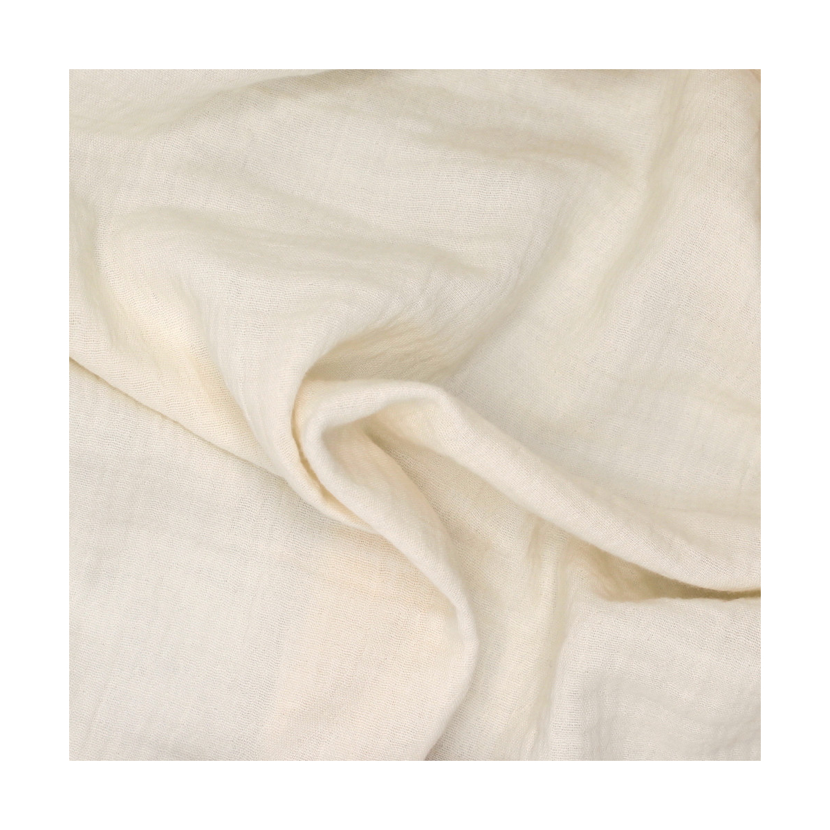 Double gaze de coton BIO écru Qualité Oeko-tex - 1