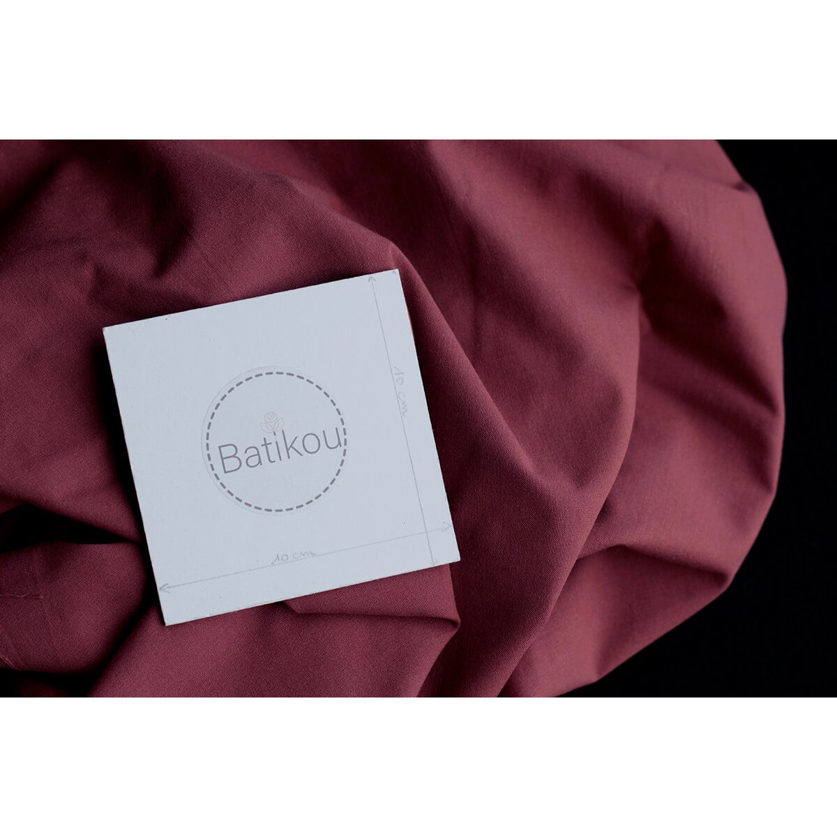 Popeline coton douce qualité SWEET coloris uni marsala