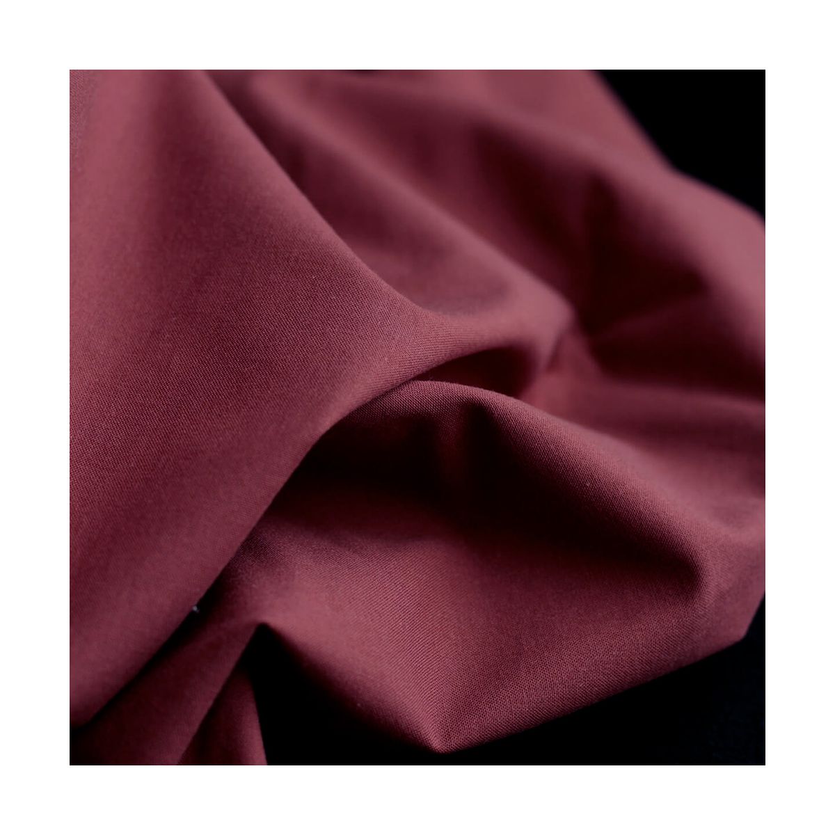 Popeline coton douce qualité SWEET coloris uni marsala