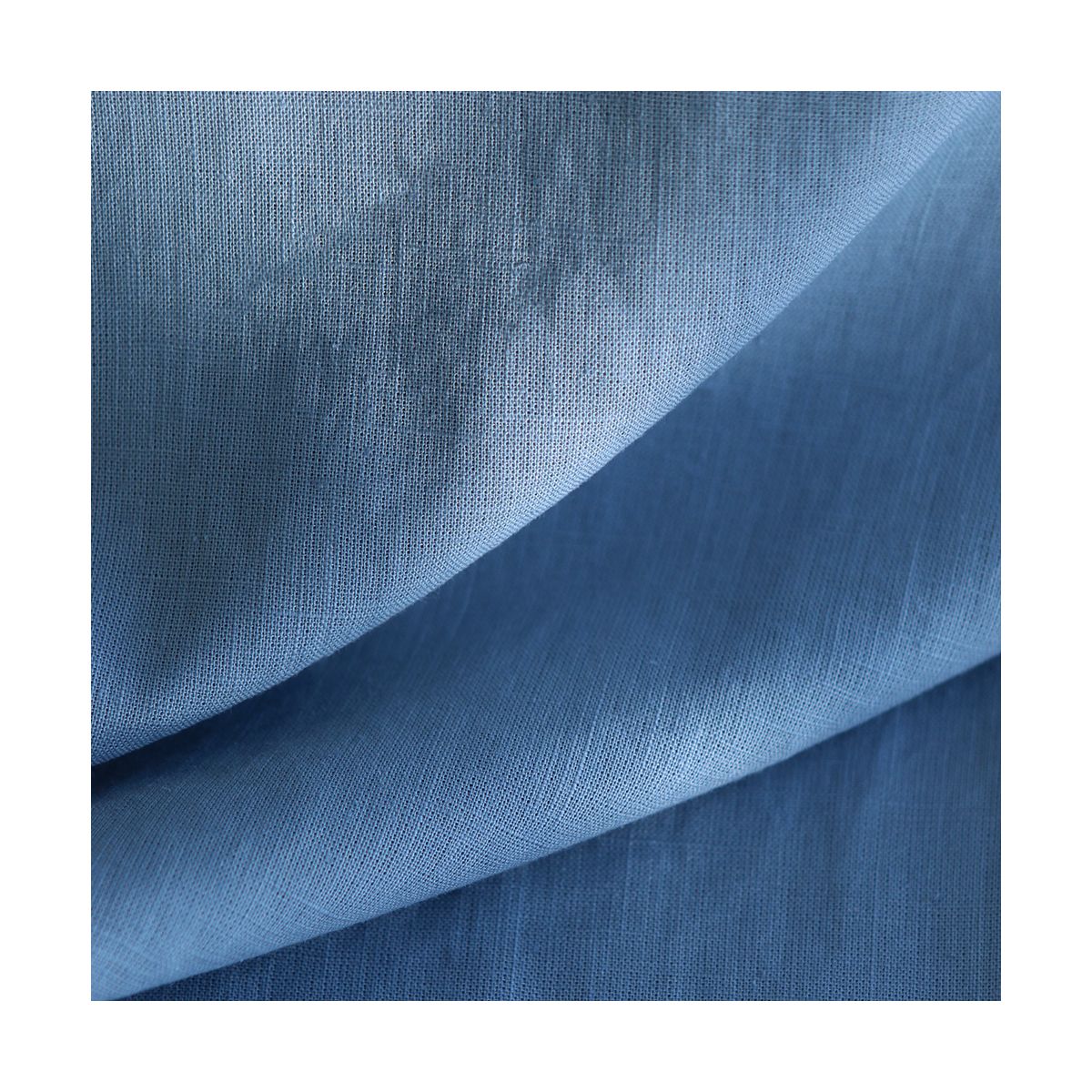 Lin lavé fin coloris bleu jean