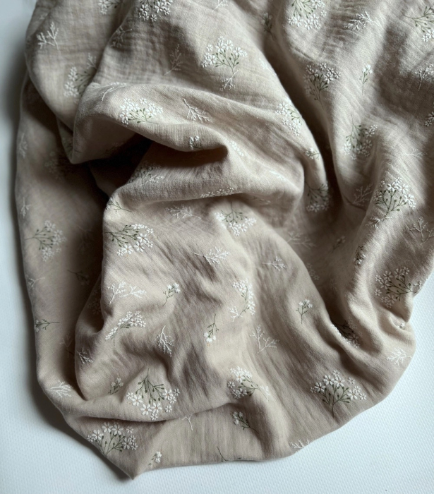 Camomille - Double gaze de coton BIO Pepper motif exclusif