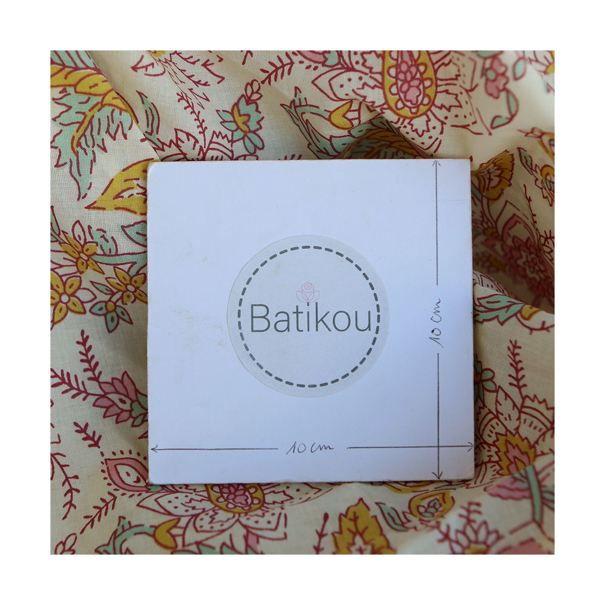 Naveen - Tissu indien coton hand block traditionnel