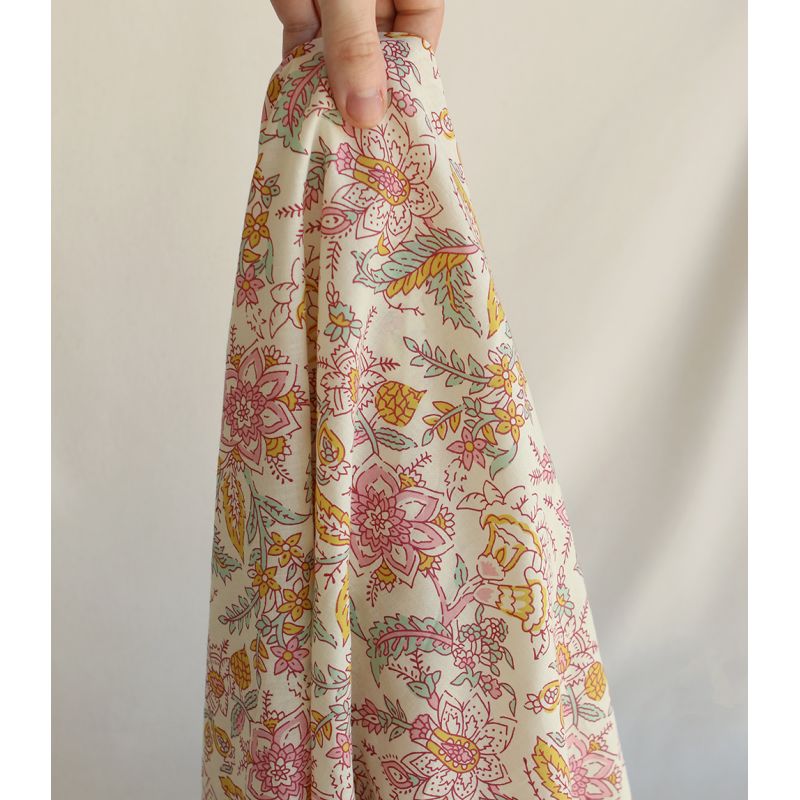 Naveen - Tissu indien coton hand block traditionnel