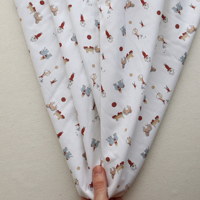 Bozo - Popeline douce coton personnages de cirque