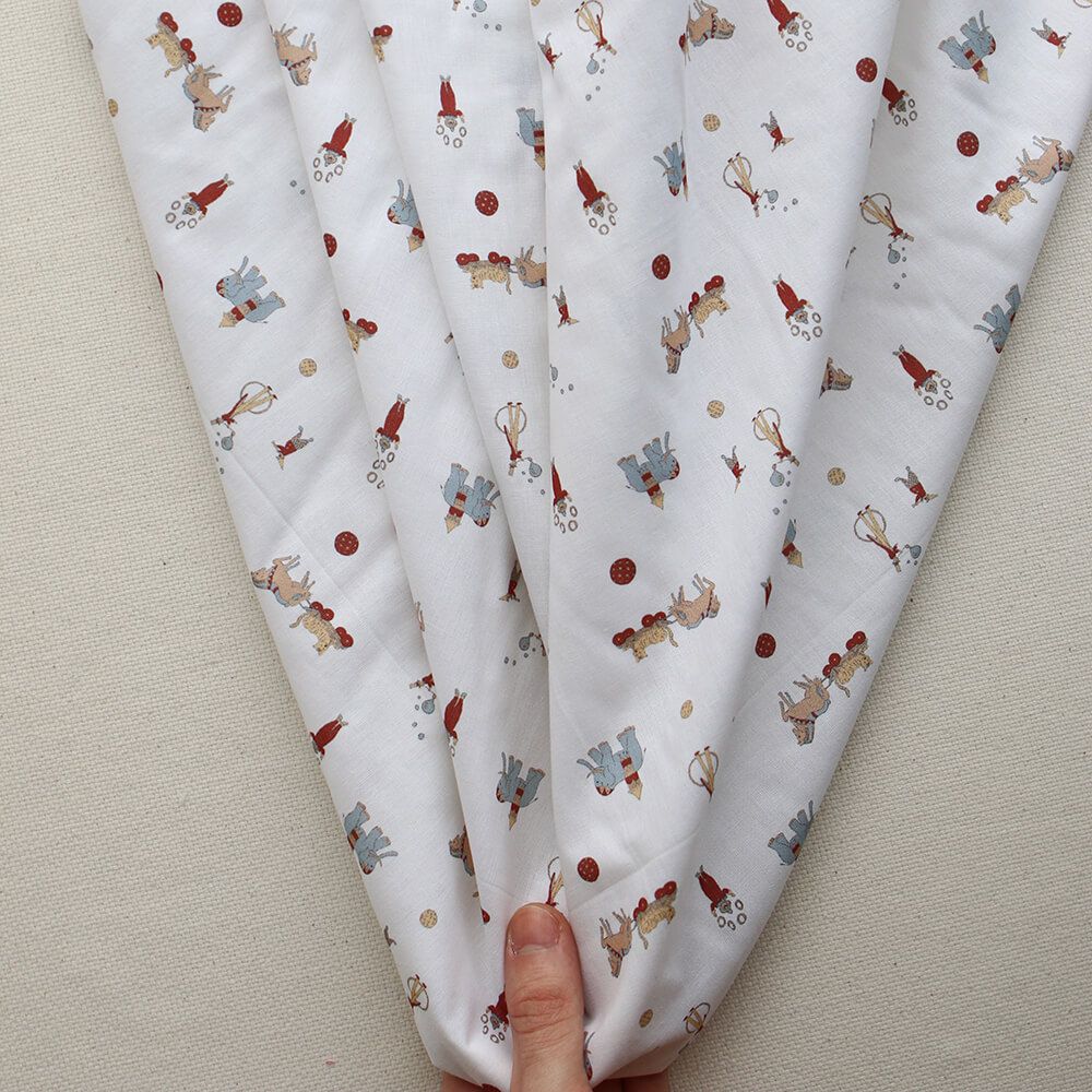 Bozo - Popeline douce coton personnages de cirque