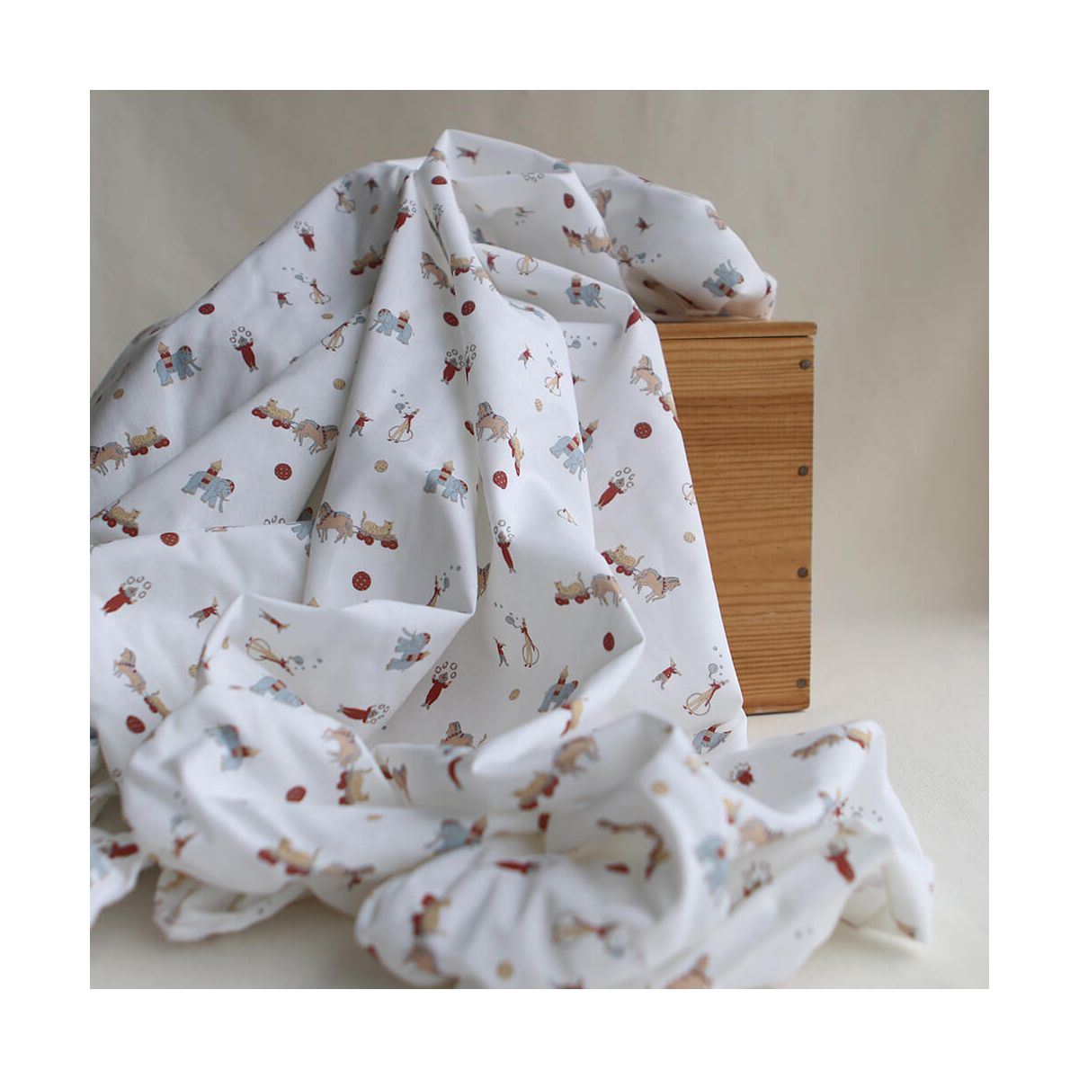 Bozo - Popeline douce coton personnages de cirque