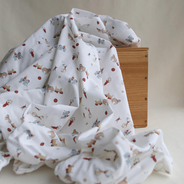 Bozo - Popeline douce coton personnages de cirque