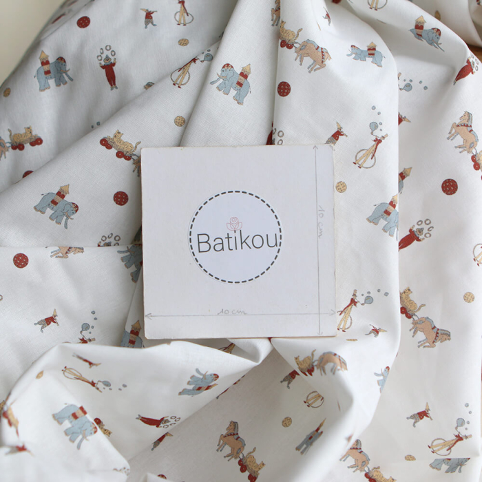 Bozo - Popeline douce coton personnages de cirque