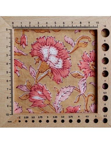 Tissu indien coton hand block traditionnel