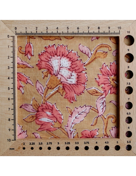 Tissu indien coton hand block traditionnel