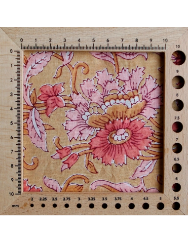 Tissu indien coton hand block traditionnel