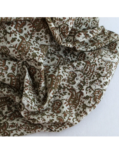 Neela - Tissu indien coton hand block traditionnel