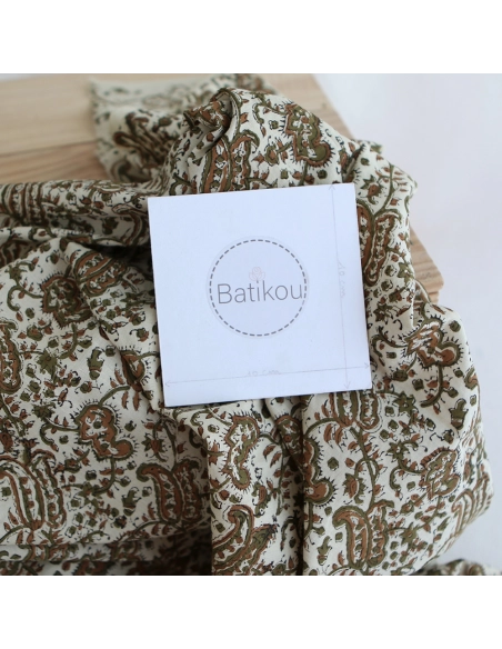 Neela - Tissu indien coton hand block traditionnel