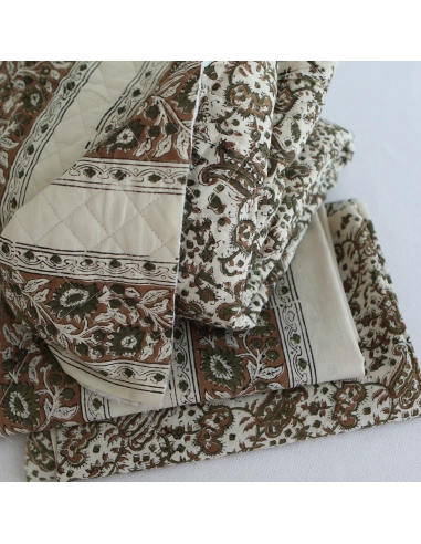 Neela - Tissu indien coton hand block traditionnel