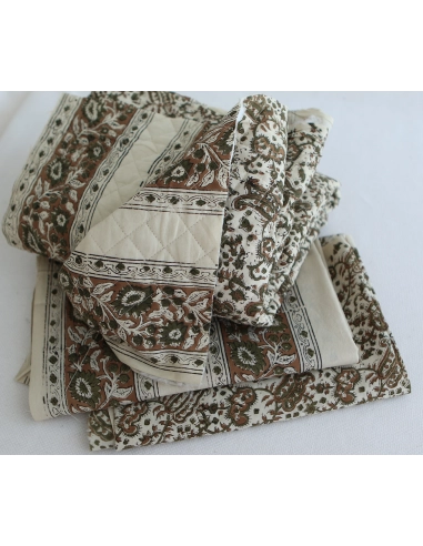 Neela - Tissu indien coton hand block traditionnel