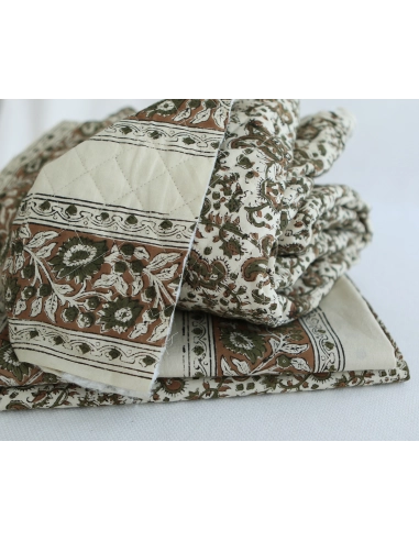 Neela - Tissu indien coton hand block traditionnel