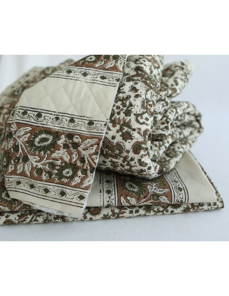 Neela - Tissu indien coton hand block traditionnel