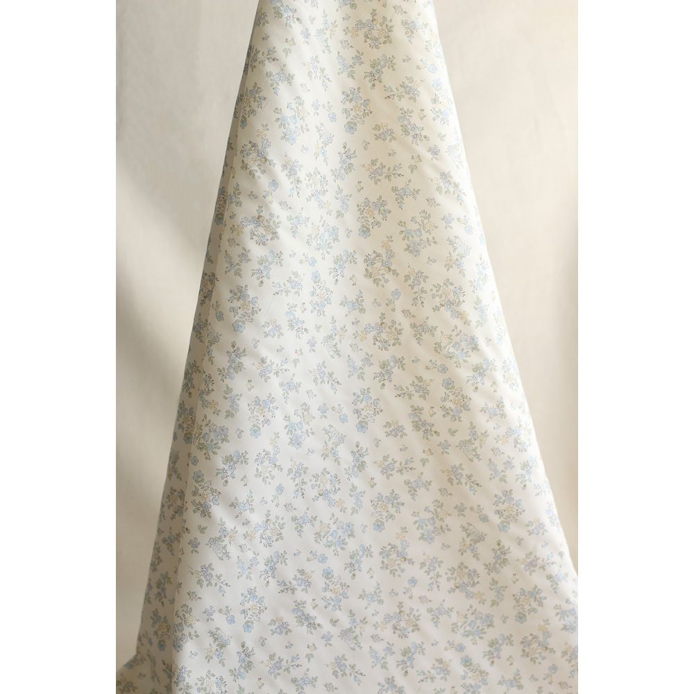 copy of Scarlett - Popeline douce coton organique fond ivoire imprimé fleuri