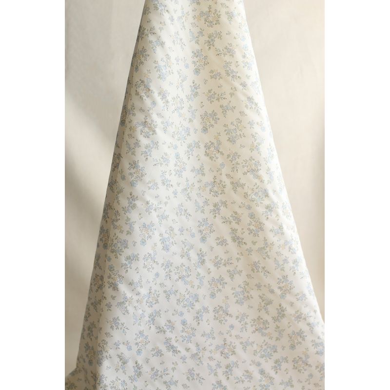 copy of Scarlett - Popeline douce coton organique fond ivoire imprimé fleuri