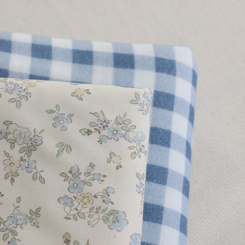 copy of Scarlett - Popeline douce coton organique fond ivoire imprimé fleuri