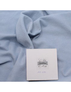 Velours milleraies coton organique coloris BLEU clair 2