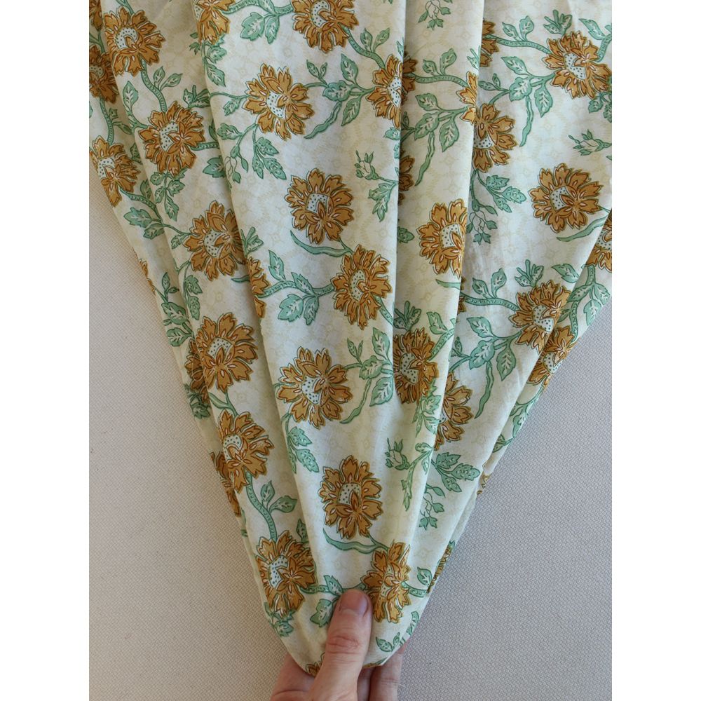 Jivan - Tissu indien coton hand block traditionnel